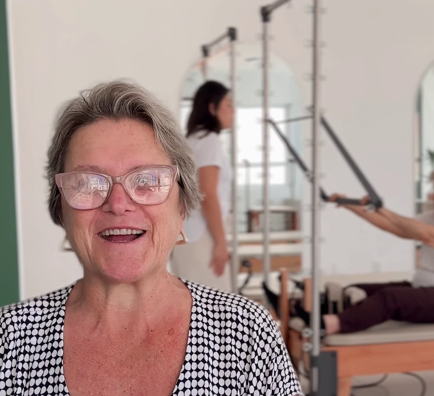Minha mãe voltou a caminhar com Pilates